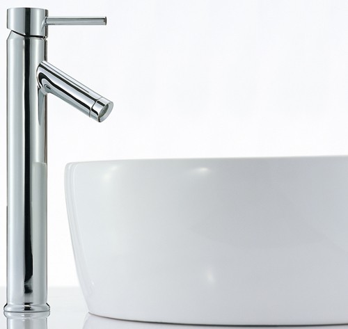 Example image of Mayfair Series N Basin Mixer Tap, Freestanding, 353mm High (Chrome).