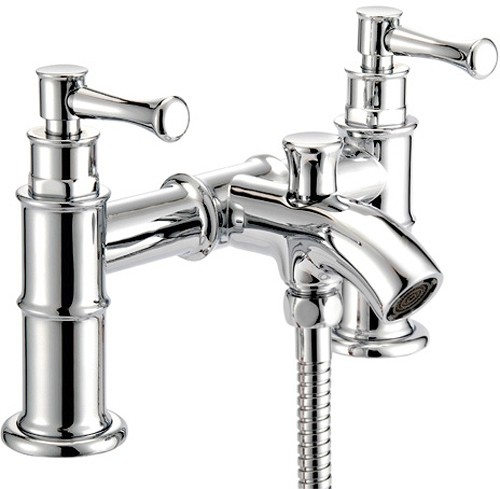 Larger image of Mayfair Tait Lever Bath Shower Mixer Tap With Shower Kit (Chrome).