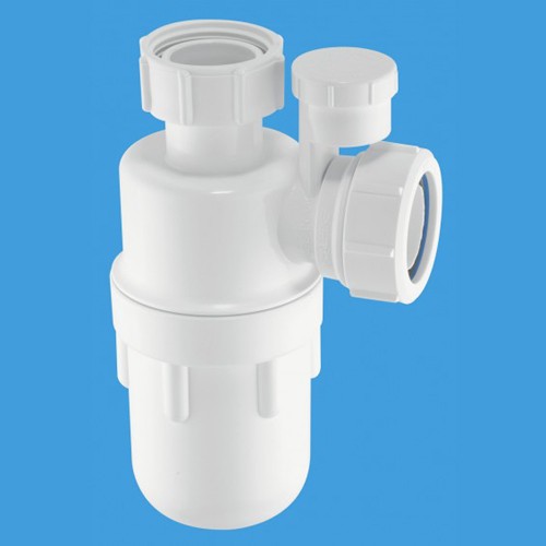 Larger image of McAlpine Bottle Traps 1 1/4" x 75mm Water Seal Bottle Trap & Anti-Syphon.