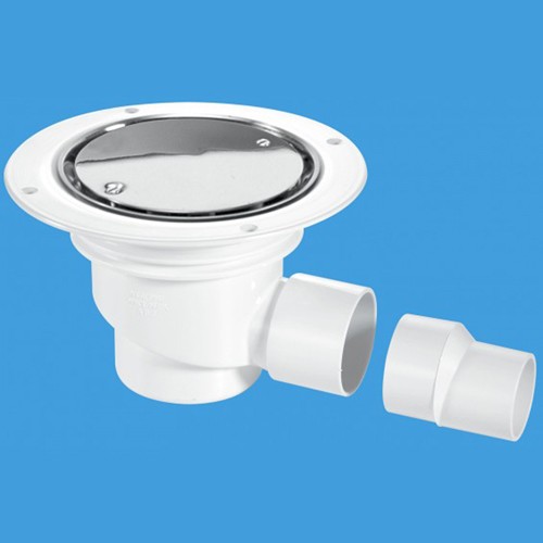 Mcalpine White Gullies 75Mm Shower Trap Gully For Sheet Flooring.