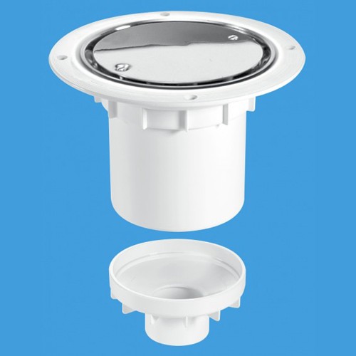 Mcalpine White Gullies 75Mm Shower Trap Gully For Sheet Flooring.