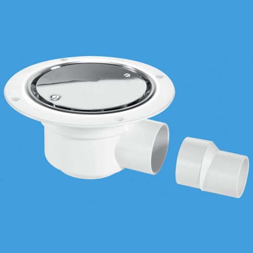 Mcalpine White Gullies 50Mm Shower Trap Gully For Sheet Flooring.