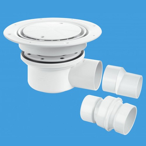 Mcalpine White Gullies 50Mm Shower Trap Gully (Two Piece).