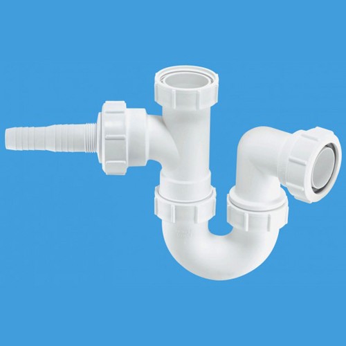 Larger image of McAlpine Plumbing 1 1/2" Sink Trap With Horizontal Inlet.