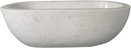 Example image of Marblessence Luxury Marble Bath (Solid Stone). 1800x1020mm.