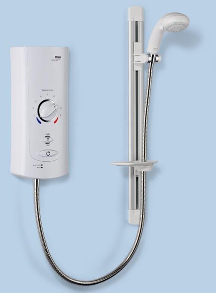 Larger image of Mira Electric Showers Mira Advance ATL 9kW, thermo, white & chrome.