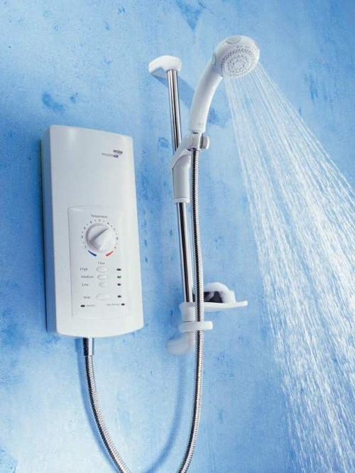 Larger image of Mira Electric Showers Mira Advance ATL 9kW, thermo, white & chrome.