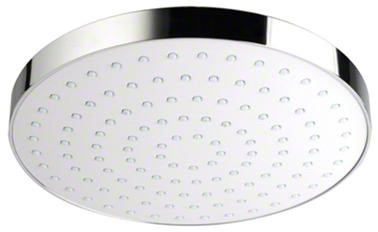 Larger image of Mira Beat Shower Head (200mm, White / Chrome).