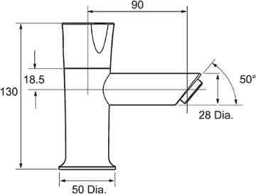 Technical image of Mira Discovery Bath Taps (Pair, Chrome).