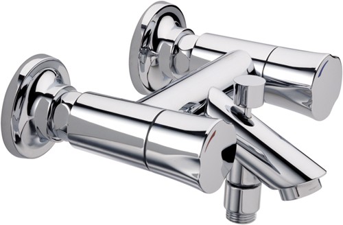 Larger image of Mira Discovery Wall Mounted Bath Shower Mixer Tap (Chrome).