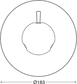 Technical image of Mira Discovery Concealed Thermostatic Shower Valve (Chrome).