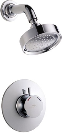 Larger image of Mira Discovery Concealed Thermostatic Shower Valve & Shower Head (Chrome).