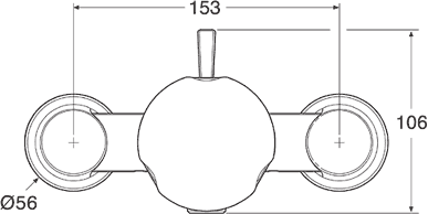 Technical image of Mira Discovery Exposed Thermostatic Shower Valve With Shower Kit (Chrome).