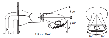 Technical image of Mira Eco BIR Water Saving Shower Head (Chrome).