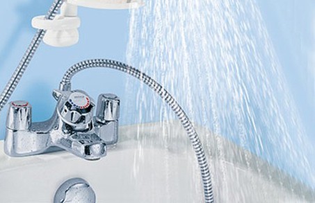 Example image of Mira Extra Thermostatic Bath Shower Mixer Tap (Chrome).