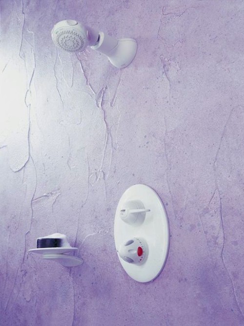 Larger image of Mira Fino Concealed Thermostatic Shower Valve & Fixed Head in White.