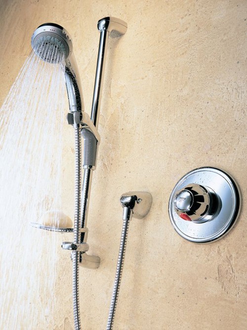 Larger image of Mira Combiforce 415 Concealed Shower Kit with Slide Rail in Chrome.