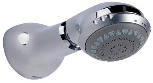 Larger image of Mira Logic Four Spray Fixed Shower Head (Chrome).