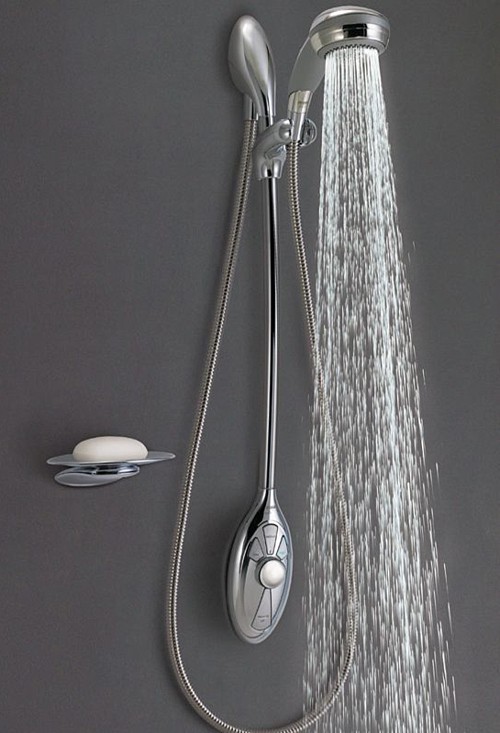 Larger image of Mira Magna Thermostatic Exposed Digital Shower Kit with Slide Rail.