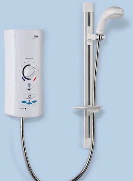Larger image of Mira Electric Showers Mira Advance ATL Memory 9.0kW, white & chrome.