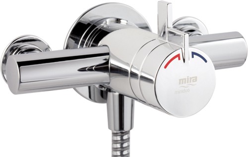 Larger image of Mira Miniduo Exposed Thermostatic Shower Valve (Chrome).