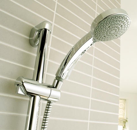 Example image of Mira Minilite Eco Exposed Thermostatic Shower Valve With Slide Rail Kit.
