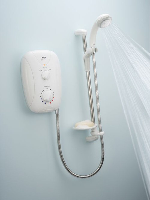 Larger image of Mira Electric Showers Mira Play 9.5kW in white.