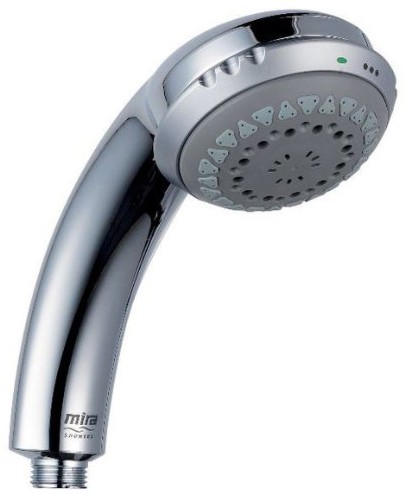Larger image of Mira Response Power Shower Handset & 4 Spray Settings (Chrome & Grey).