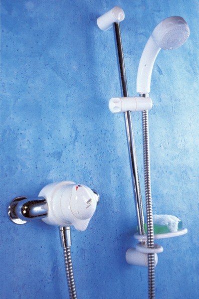 Larger image of Mira Select Thermostatic Shower Valve And Kit (White & Chrome).