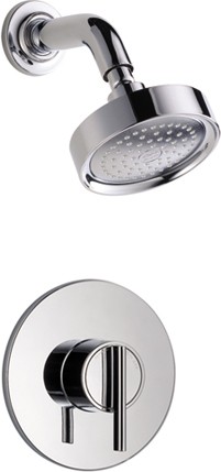 Larger image of Mira Silver Concealed Thermostatic Shower Valve & Shower Head (Chrome).