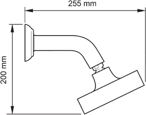 Technical image of Mira Silver Concealed Thermostatic Shower Valve & Shower Head (Chrome).