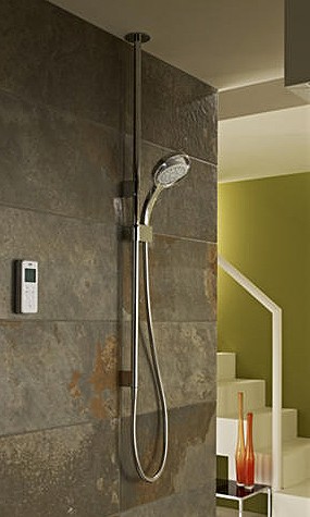 Example image of Mira Vision Ceiling Fed Digital Shower (High Pressure, Chrome).