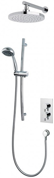 Larger image of MX Showers Atmos Select Shower Valve With Slide Rail Kit & Round Head.