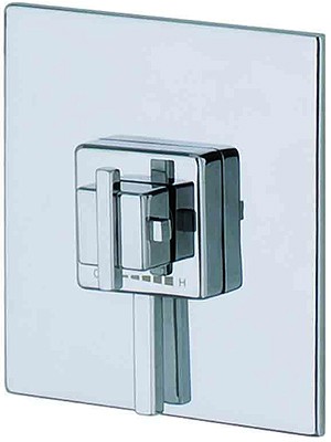 Example image of MX Showers Atmos Edge Square Shower Valve With Slide Rail Kit.