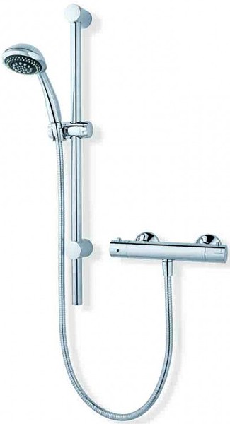 Larger image of MX Showers Atmos Sigma Bar Shower Valve With Slide Rail Kit.