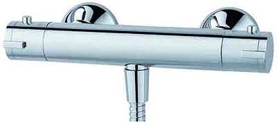 Example image of MX Showers Atmos Azure Bar Shower Valve With Rigid Riser Kit.