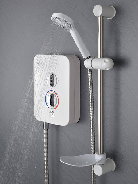 Larger image of MX Showers Intro 950 Electric Shower (9.5kW, White & Chrome).
