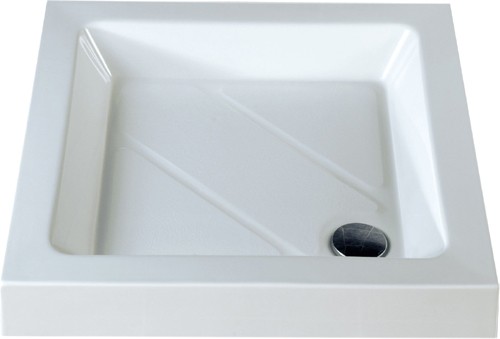 Larger image of MX Trays Stone Resin Square Shower Tray. 700x700x110mm.