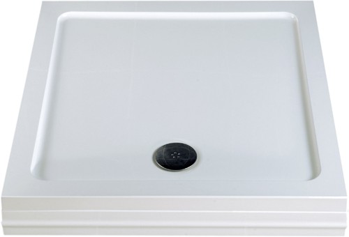 Larger image of MX Trays Easy Plumb Low Profile Square Shower Tray. 800x800x40mm.