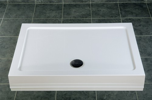 Example image of MX Trays Easy Plumb Low Profile Rectangular Tray. 900x800x40mm.