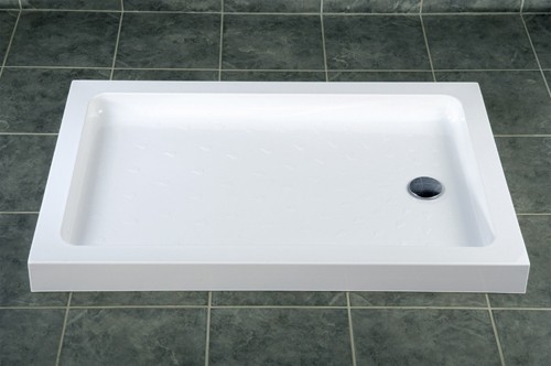 Example image of MX Trays Acrylic Capped Rectangular Shower Tray. 1200x800x80mm.