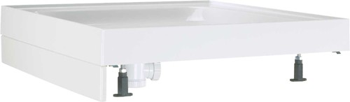 Example image of MX Trays Acrylic Capped Quadrant Shower Tray. Easy Plumb. 800x800x80mm.