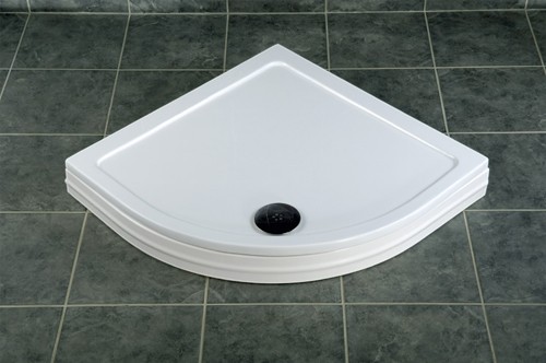 Example image of MX Trays Easy Plumb Low Profile Quad Shower Tray. 800x800x40mm.