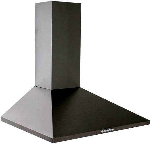 Larger image of Osprey Hoods 700mm Cooker Hood With Light (Black).