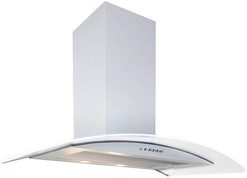 Larger image of Osprey Hoods Cooker Hood With LED Lighting (White, 600mm).