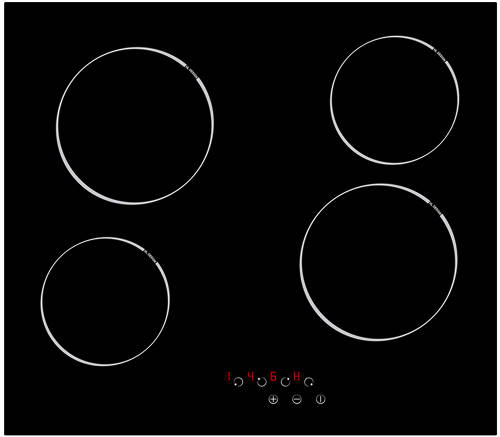 Larger image of Osprey Hobs Ceramic Hob With Touch Controls (600mm).