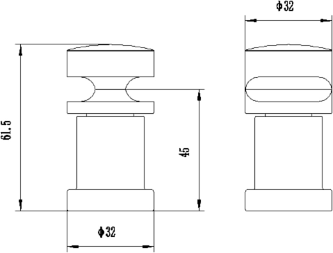 Technical image of Crown Radiators 4 x Horizontal Radiator Brackets (White).