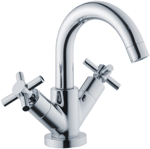 Larger image of Crown Series 1 Basin Tap With Swivel Spout (Chrome).