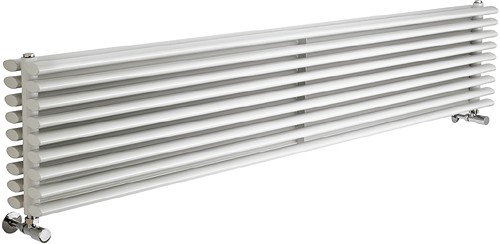 Larger image of Crown Radiators Cypress  5036 BTU Radiator (White). 1800x315mm.