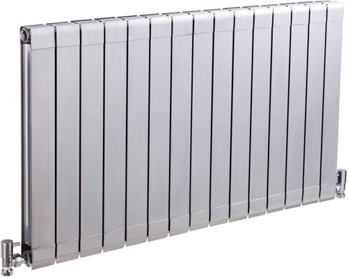 Larger image of Crown Radiators Myrtle Horizontal Radiator (Silver). 984x600mm. 5728 BTU.